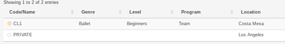 the private lesson class placeholder