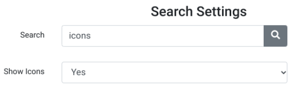 Enable Icons