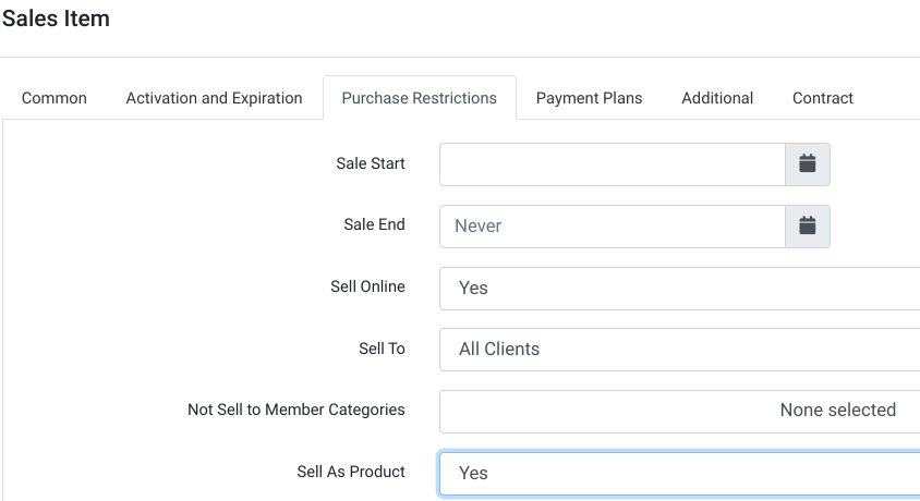 Set Sales Bundle to Sell as Product