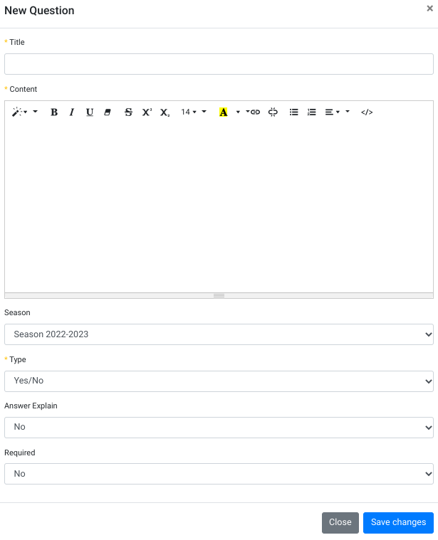 Adding a new polling question