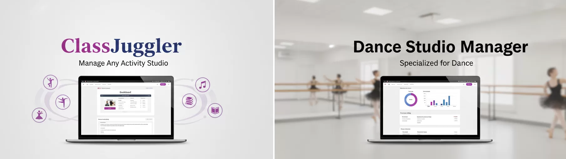 Dance Studio Software Comparison: DSM vs ClassJuggler
