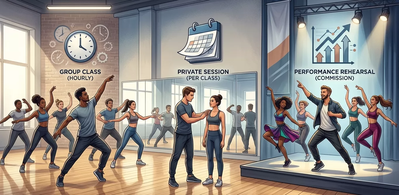 dance teacher salary models